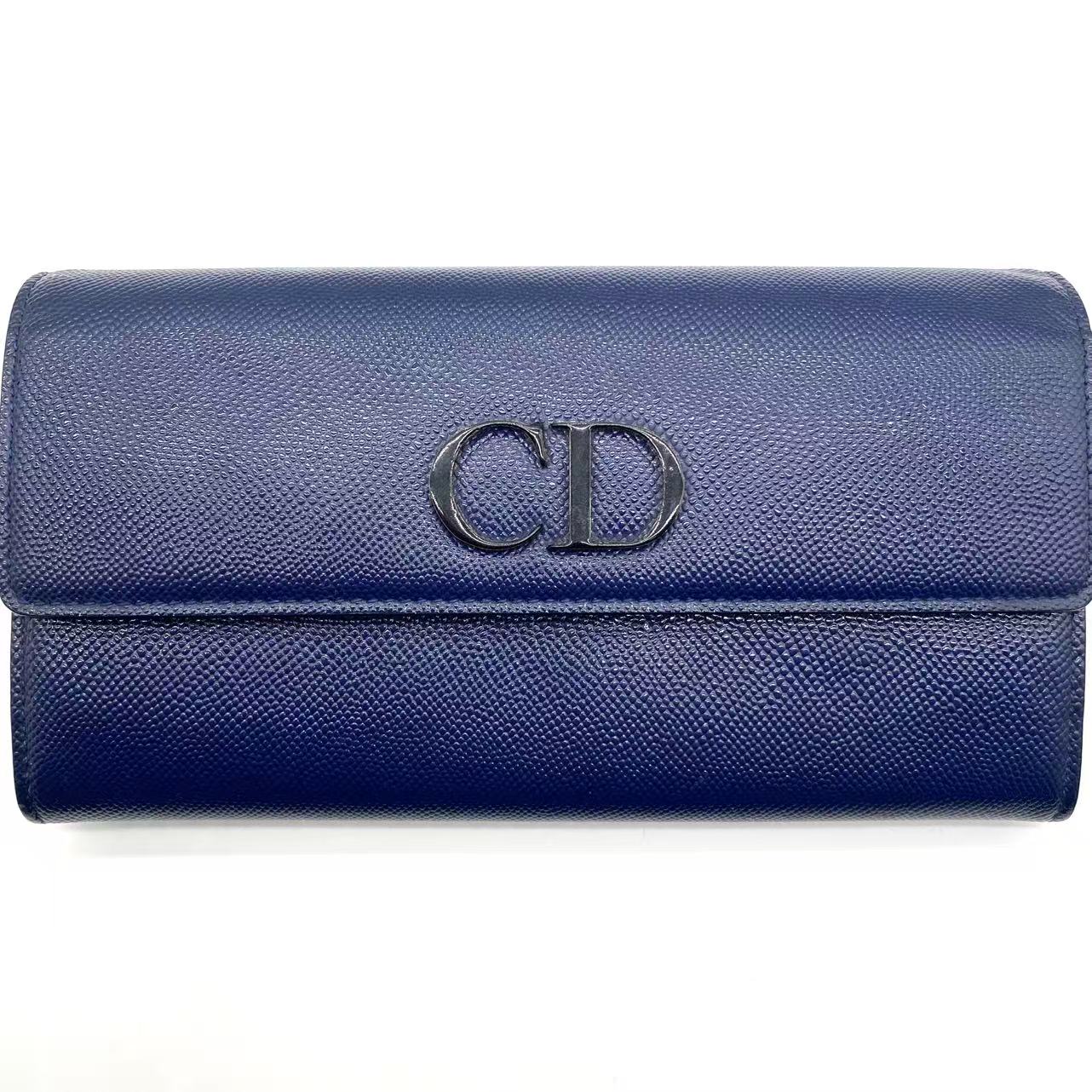 Dior Blue Patent Leather Mania Rendez-Vous Wallet