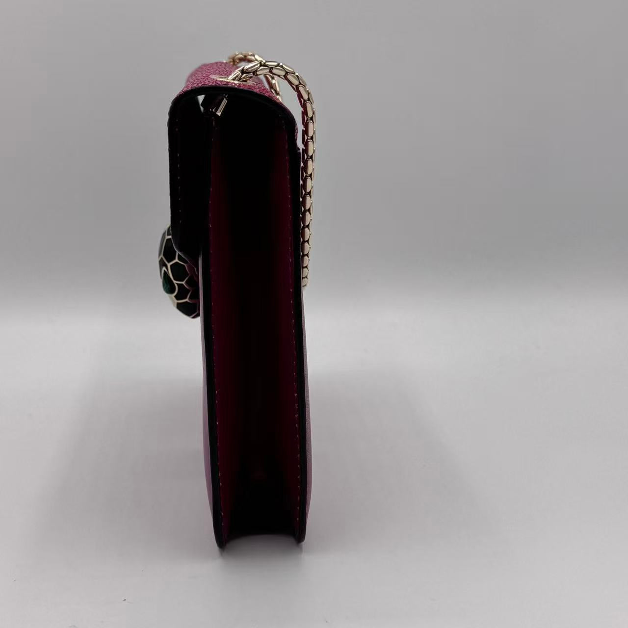 Calfskin Serpenti Forever Shoulder Bag Tropical Turquoise RED