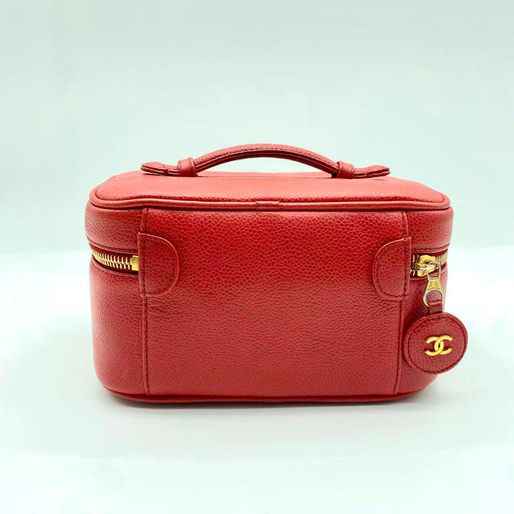 Chanel Vintage Timeless Vanity Case Caviar Mini