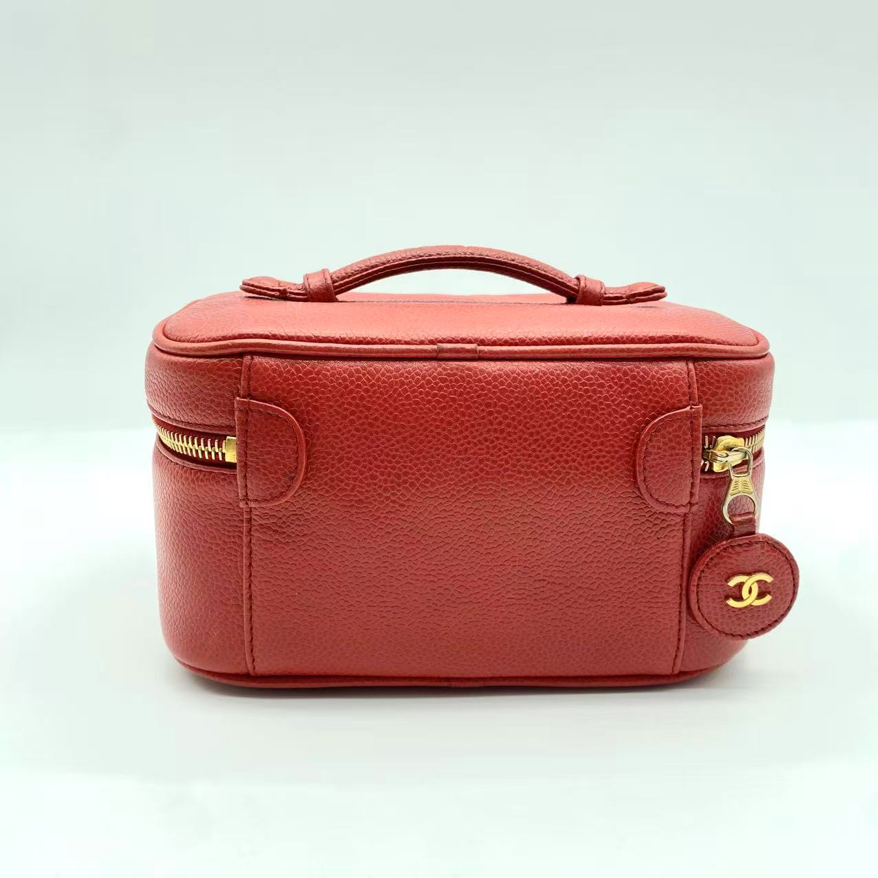 Chanel Vintage Timeless Vanity Case Caviar Mini