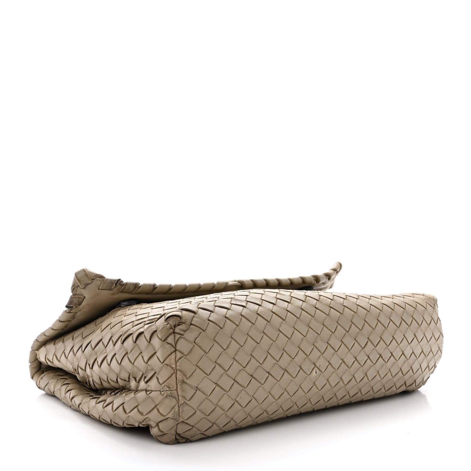 Nappa Intrecciato Olimpia Shoulder Bag Limestone Twins