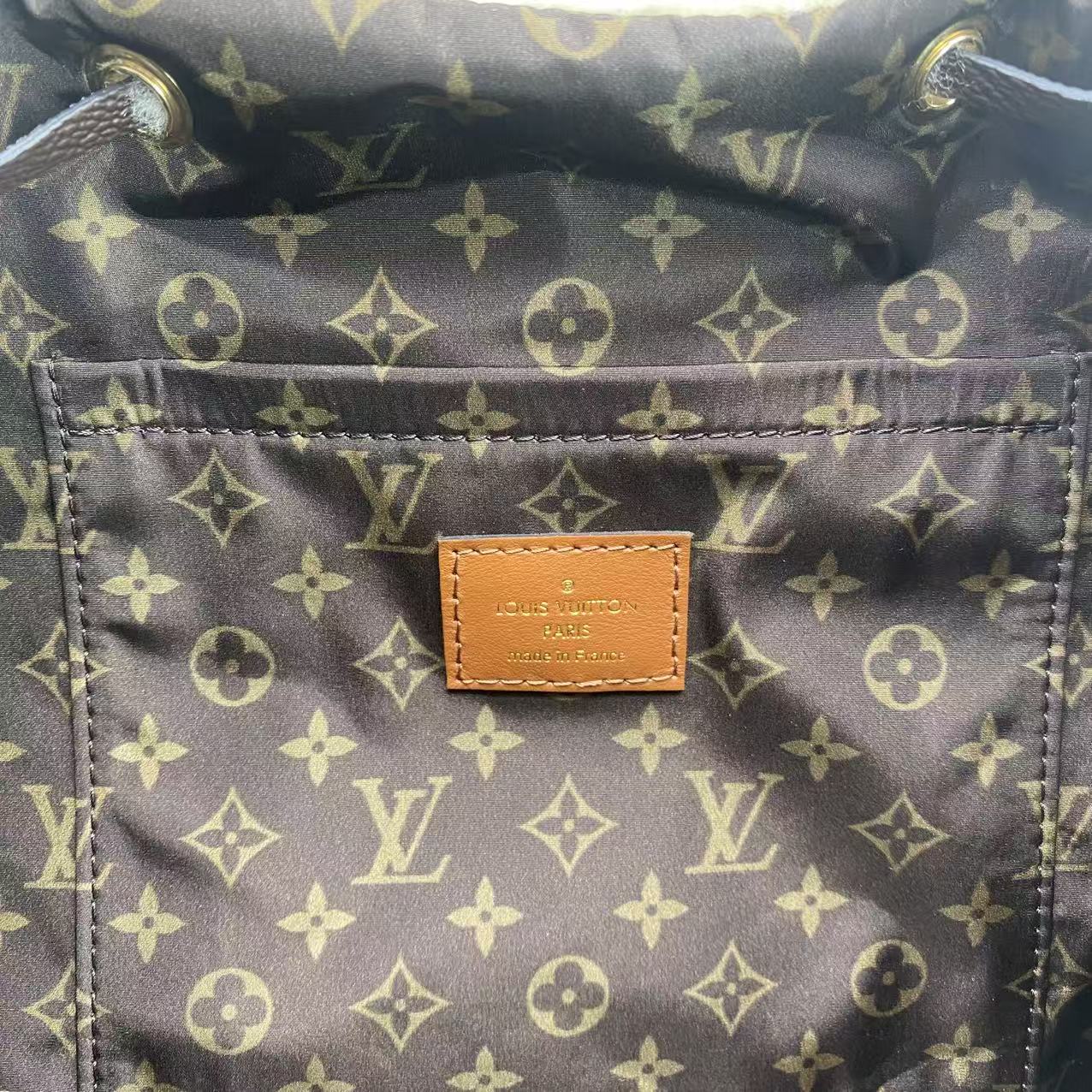 Monogram Shearling Ski Backpack Cream