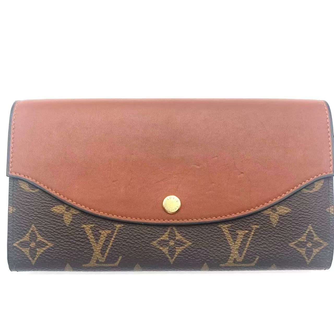 Sarah Tuileries Wallet Monogram Canvas and Leather