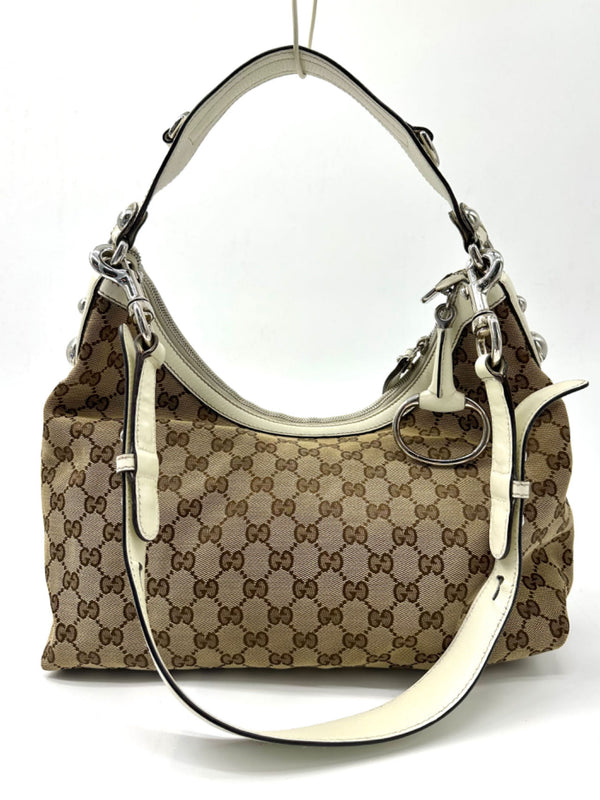 Gucci Britt Cloth Handbag