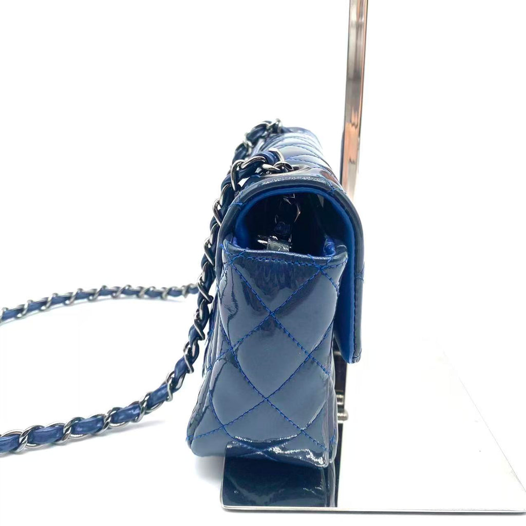 Blue Classic Flap Mini Bag