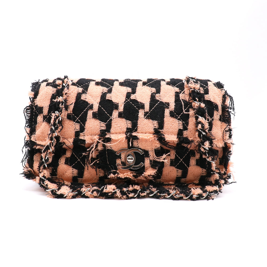 Chanel Tweed Houndstooth Classic Medium Flap Bag twins LDJ5491