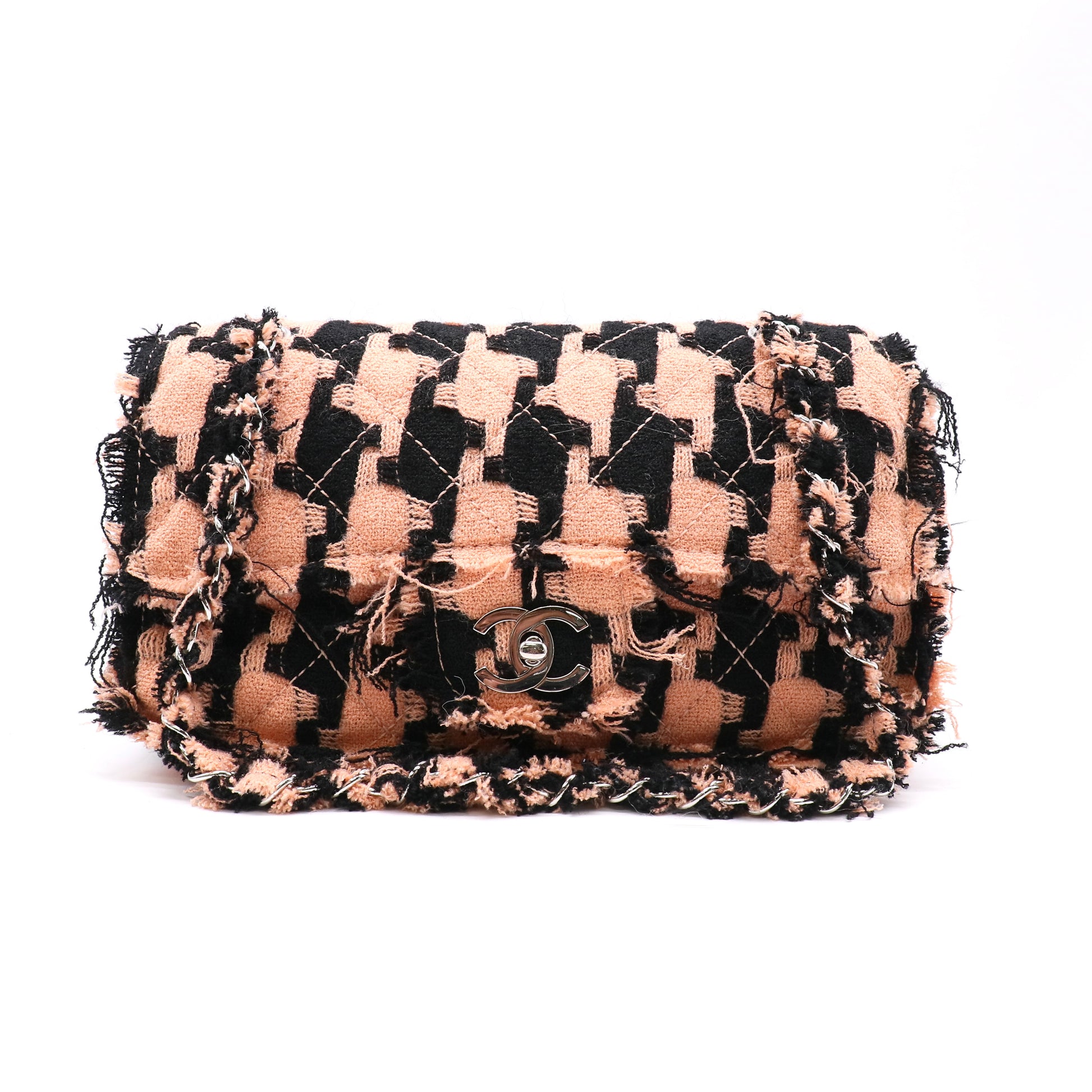 Chanel Tweed Houndstooth Classic Medium Flap Bag twins LDJ5491
