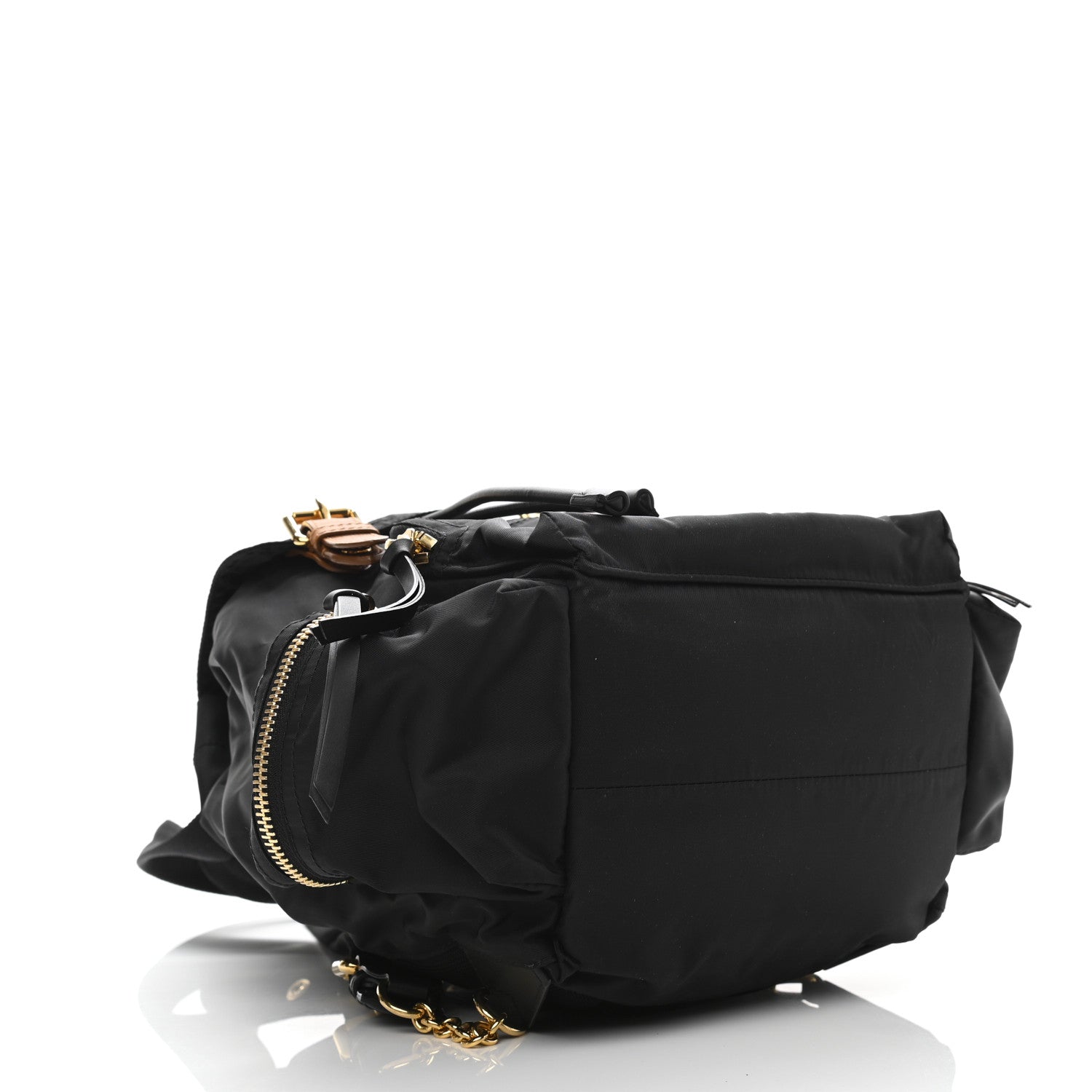 Nylon Medium Rucksack Backpack Black twins