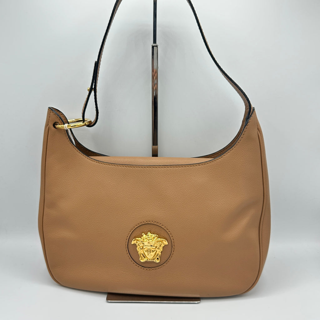 Versace La Medusa Hobo Leather Medium