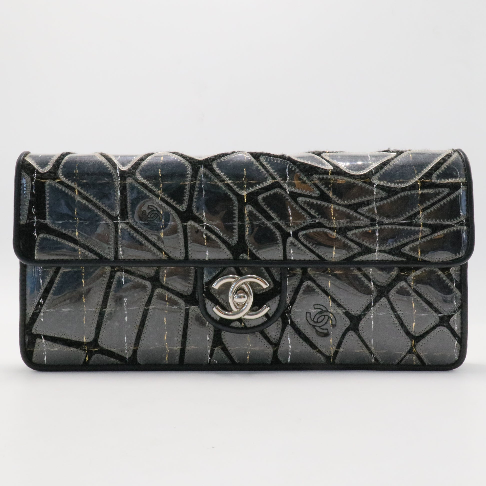 Wool Embellished East/West Flap Shoulder Bag Twins