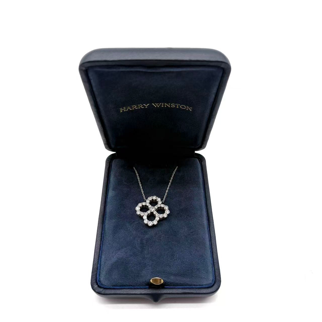 Diamond Loop Open Motif Diamond Pendant