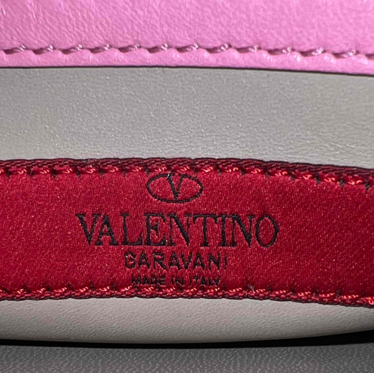 Valentino Garavani Rockstud Leather Flap Wristlet Clutch W23454