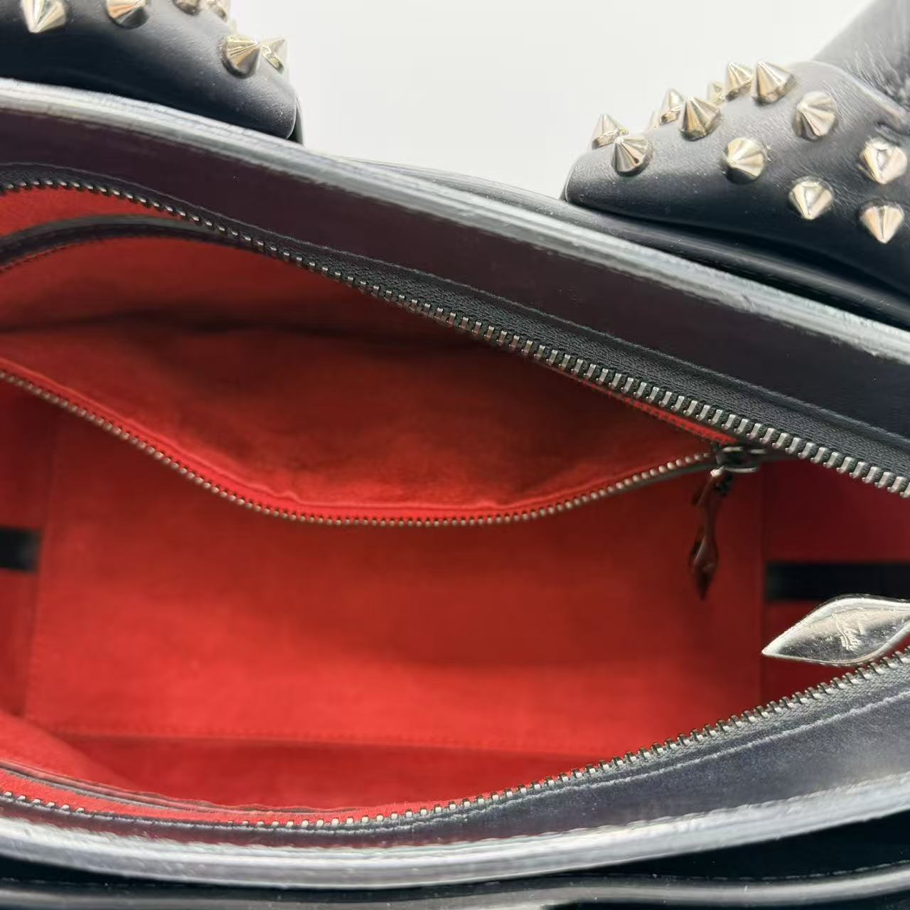 Black Pebbled Leather Eloise Small Satchel Bag