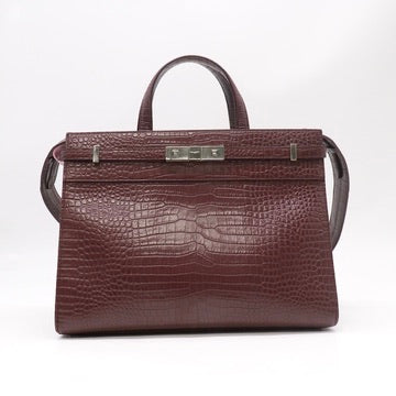 Crocodile Embossed Manhattan Tote Bag Twins LDJ5345