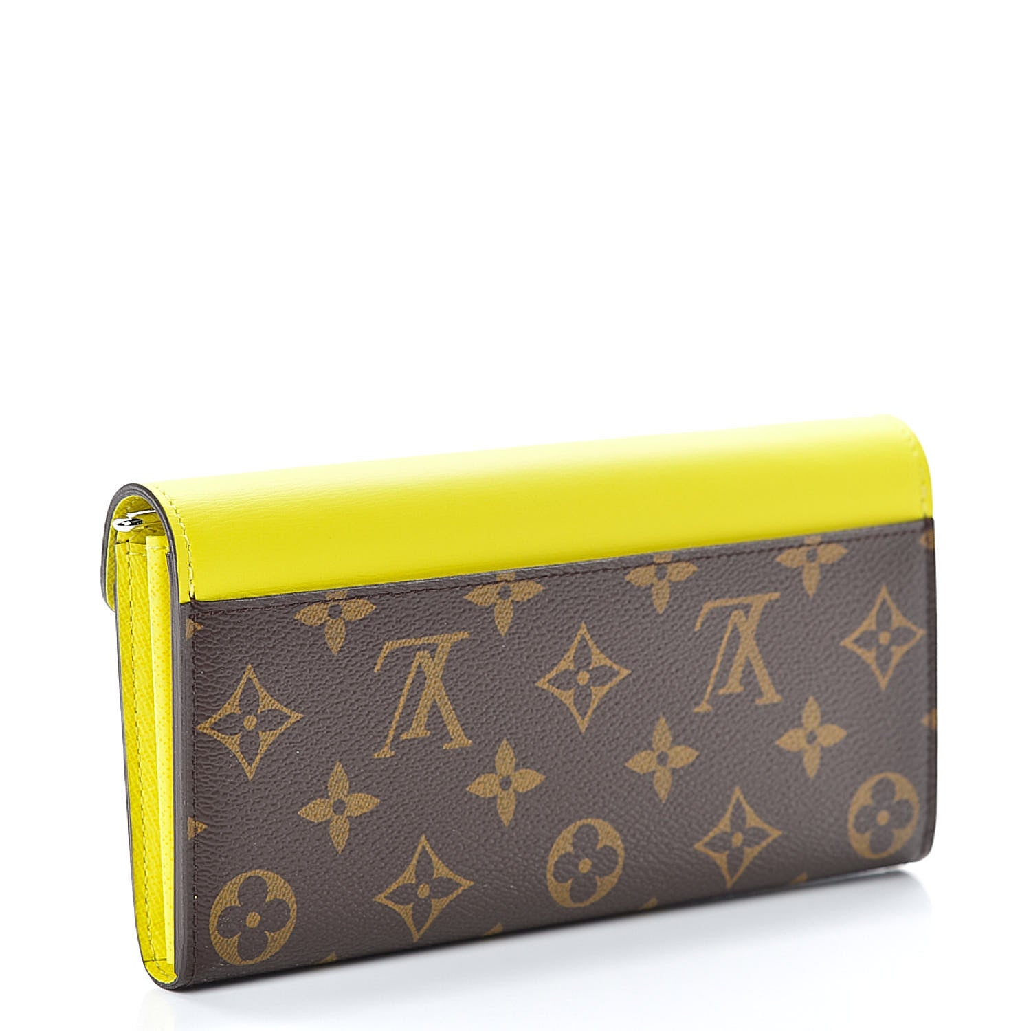 Monogram Tribal Mask Sarah Wallet Yellow twins