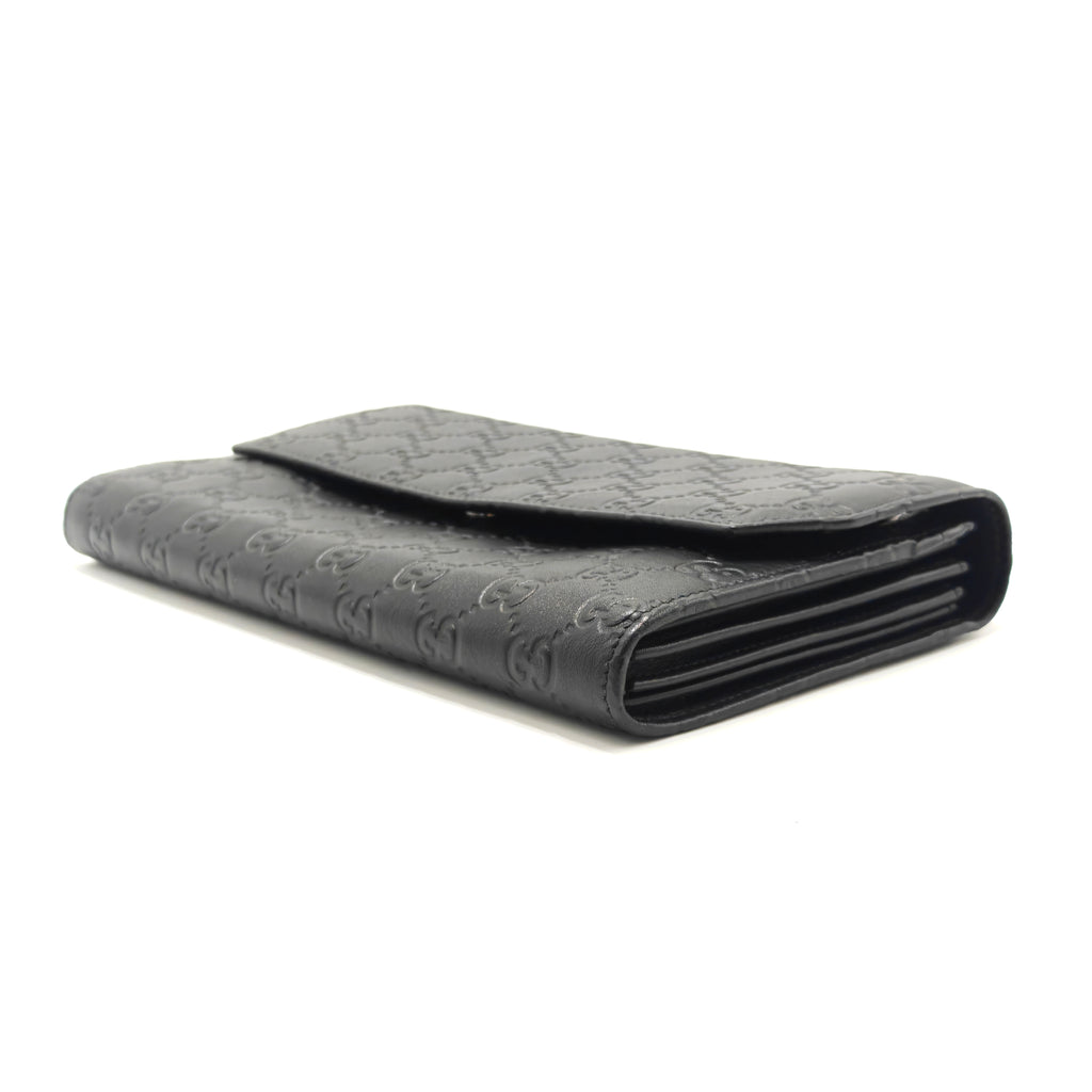 Travel Flap Wallet Guccissima Leather Twins