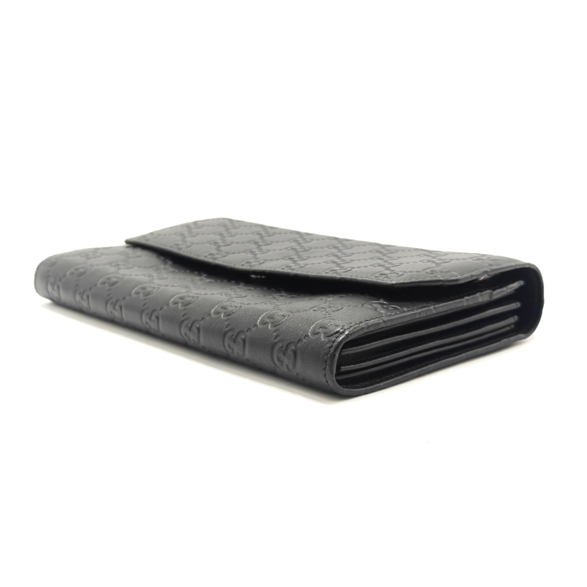 Travel Flap Wallet Guccissima Leather Twins