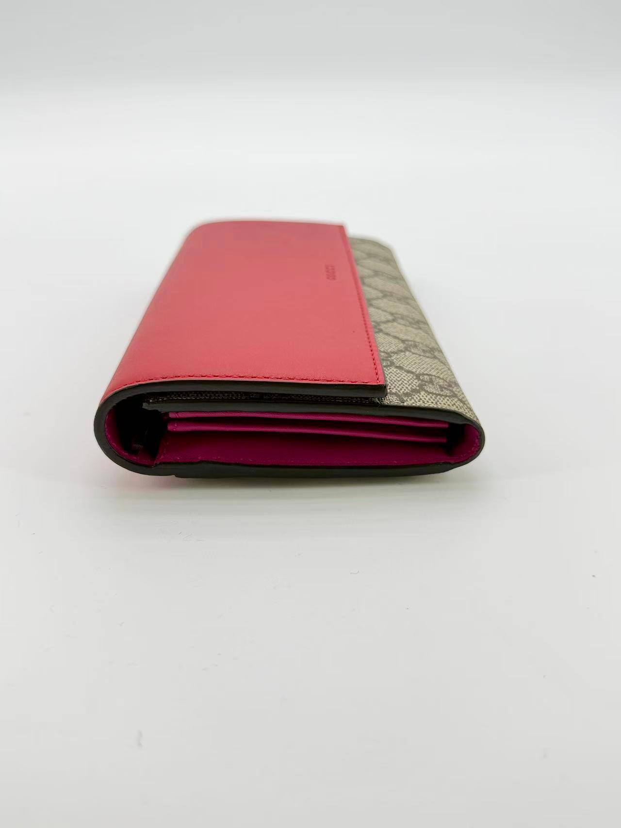 GG 2 in 1 Continental Wallet Leather Long