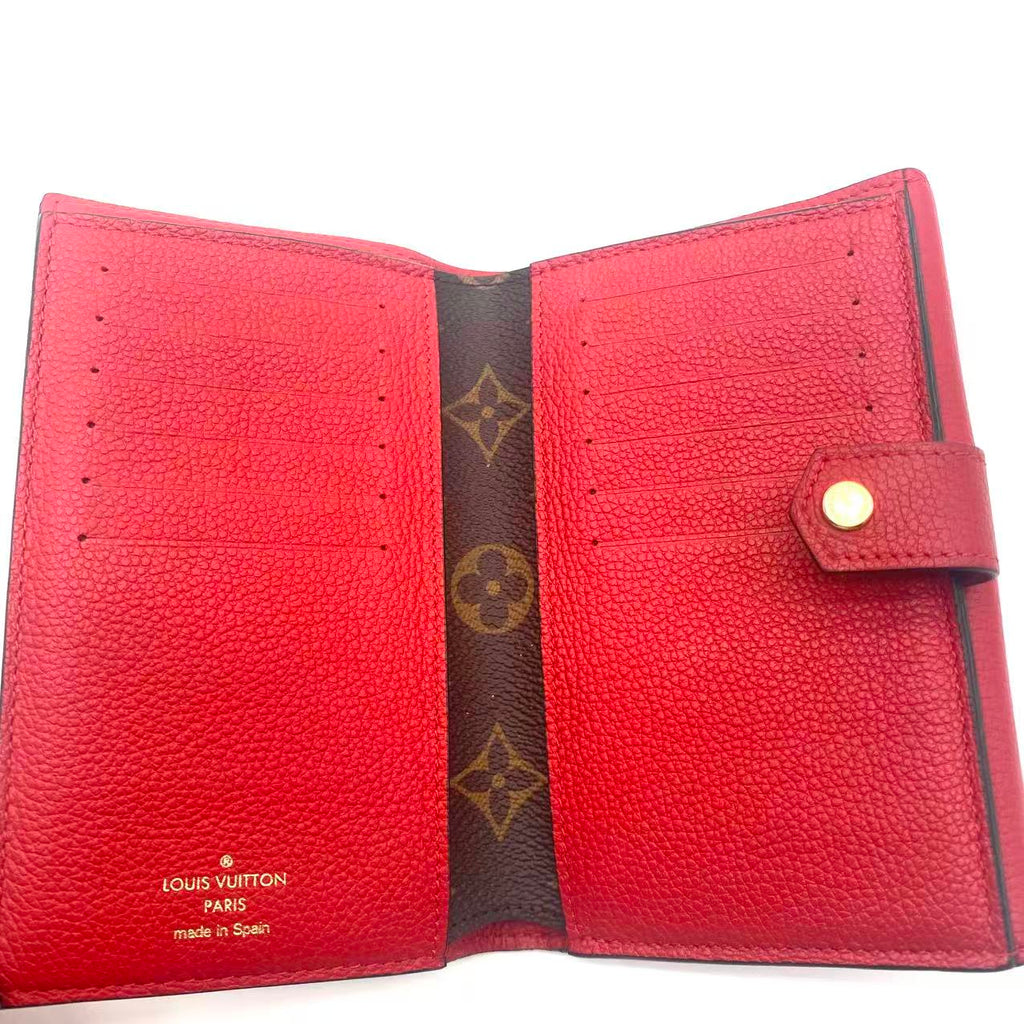 Cerise Monogram Canvas Pallas Compact Wallet