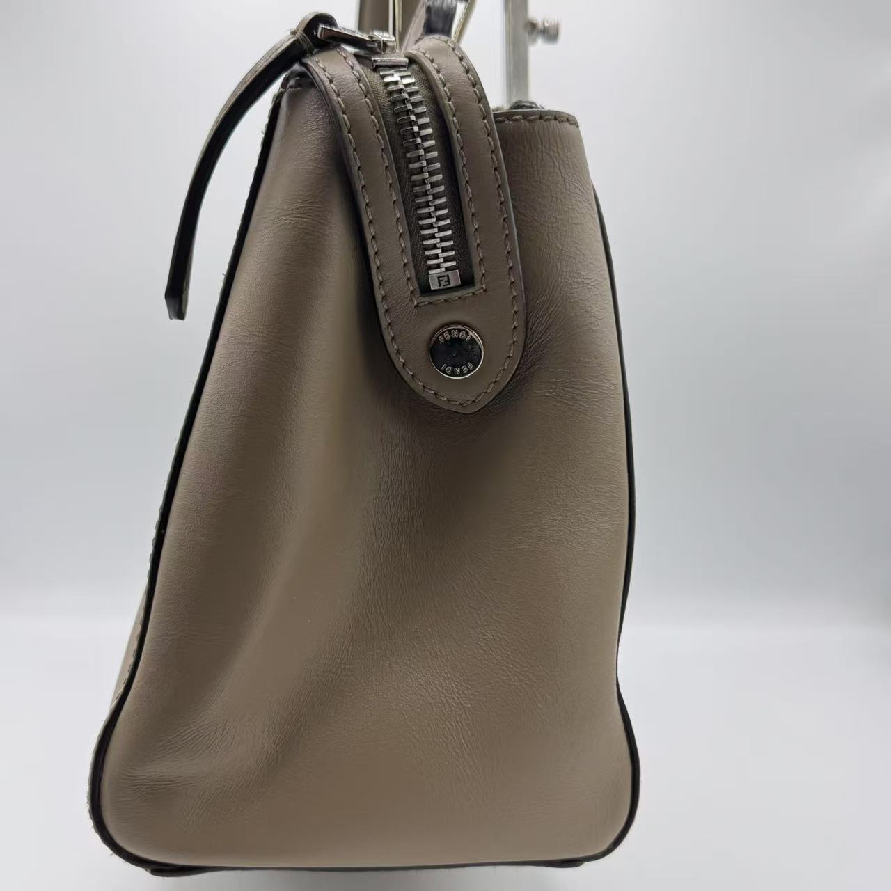 Fendi- Leather Dotcom Medium Handbag