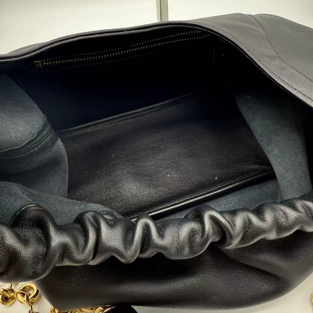 Squeeze Hobo Bag Leather Small