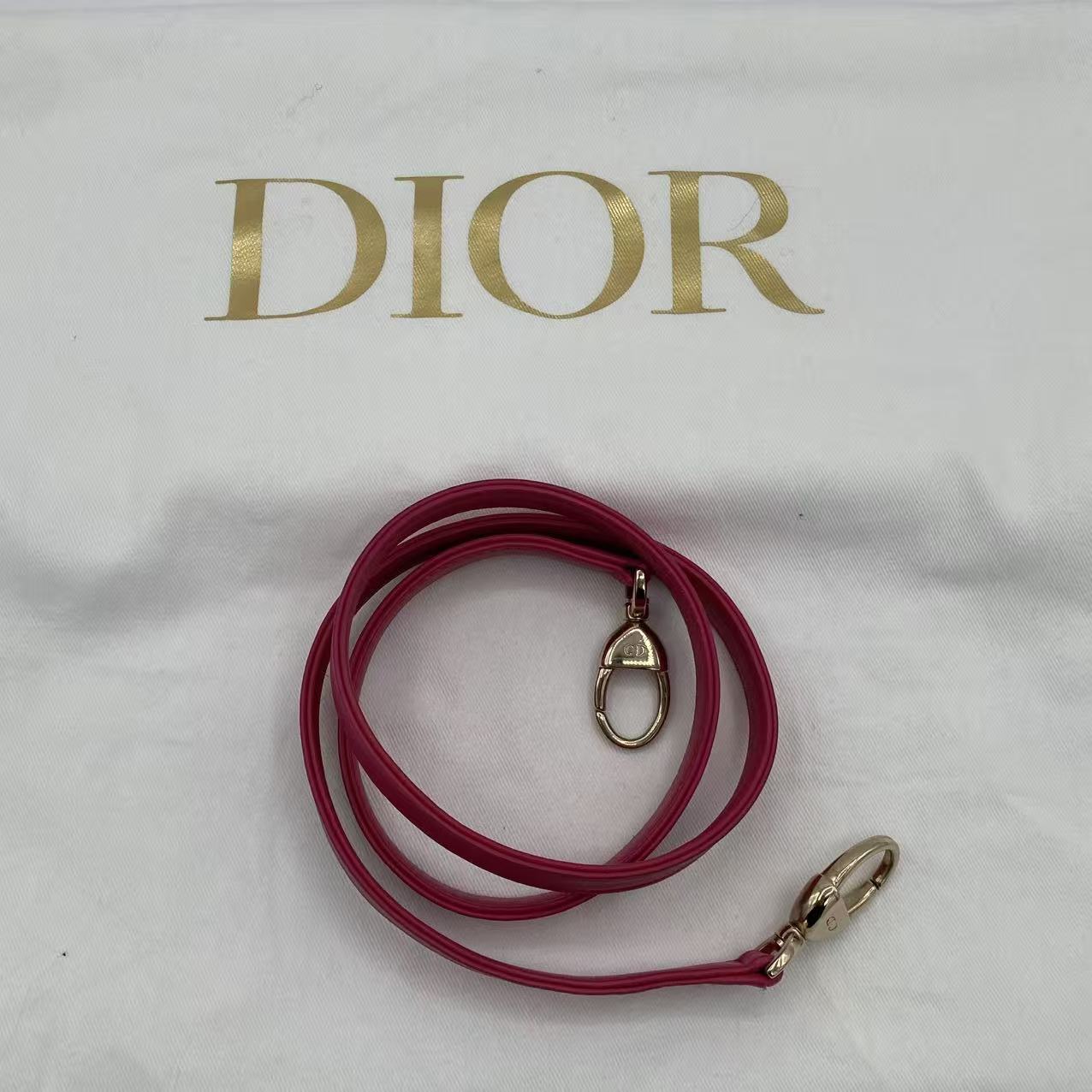 Lambskin Cannage Large Red Lady Dior Shoulder Bag