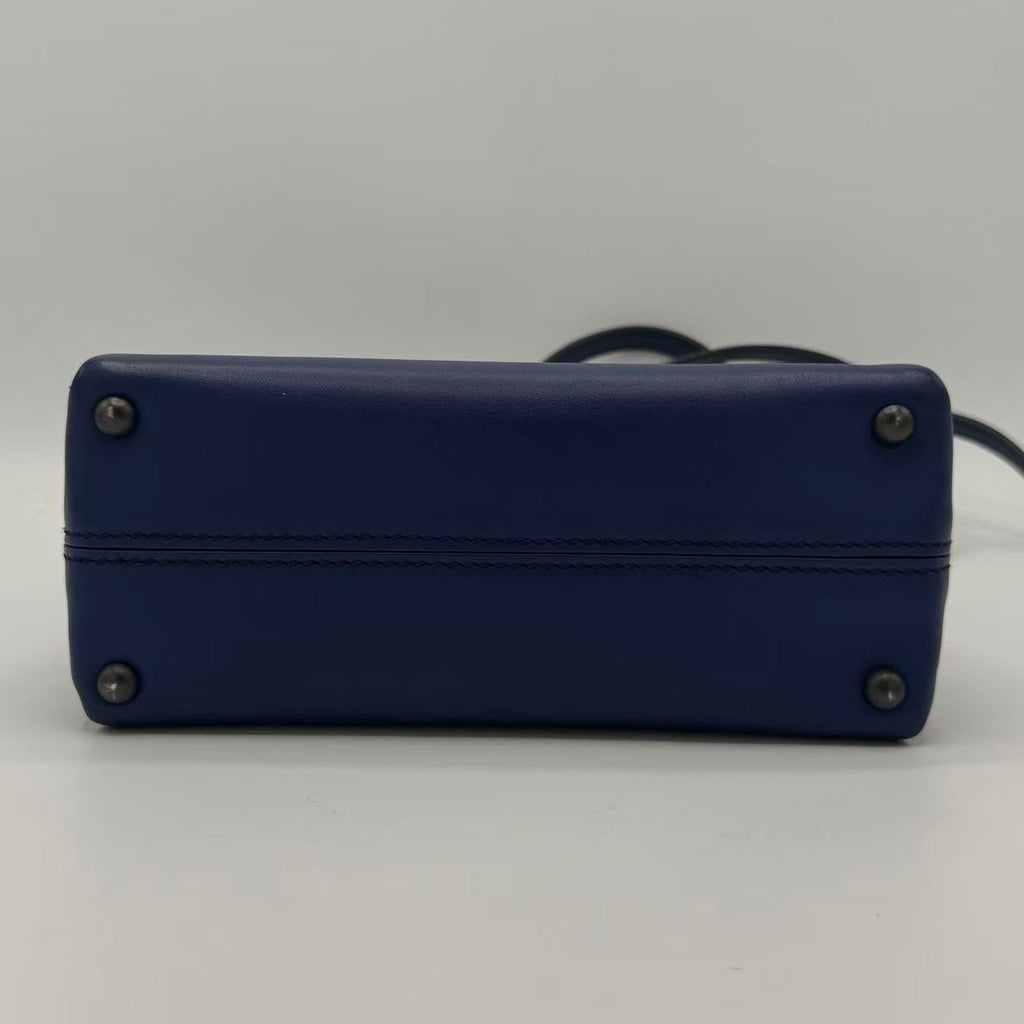 Intrecciato Trimmed Mini Piazza Top Handle Bag