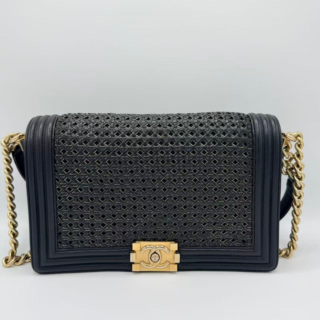 Boy Flap Bag Braided Sheepskin New Medium