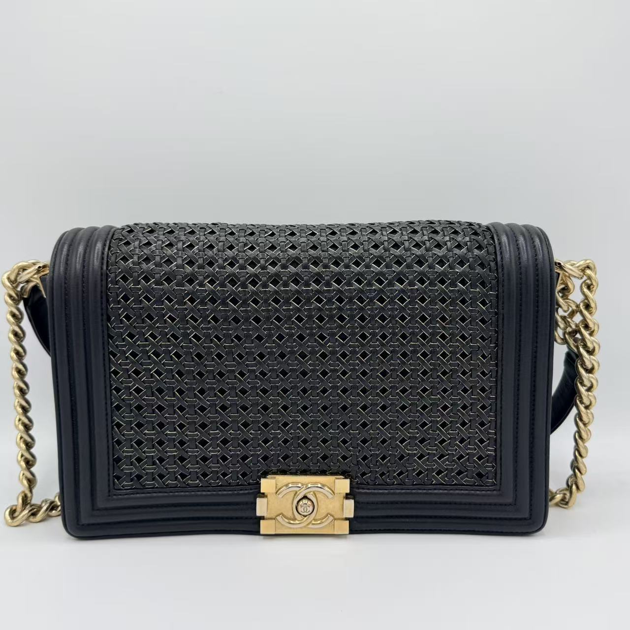 Boy Flap Bag Braided Sheepskin New Medium