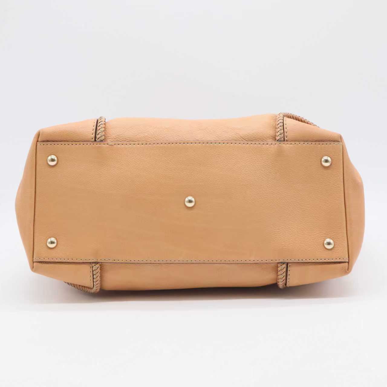 Brown Marrakech Leather Tote Bag Pony-style Calfskin Twins