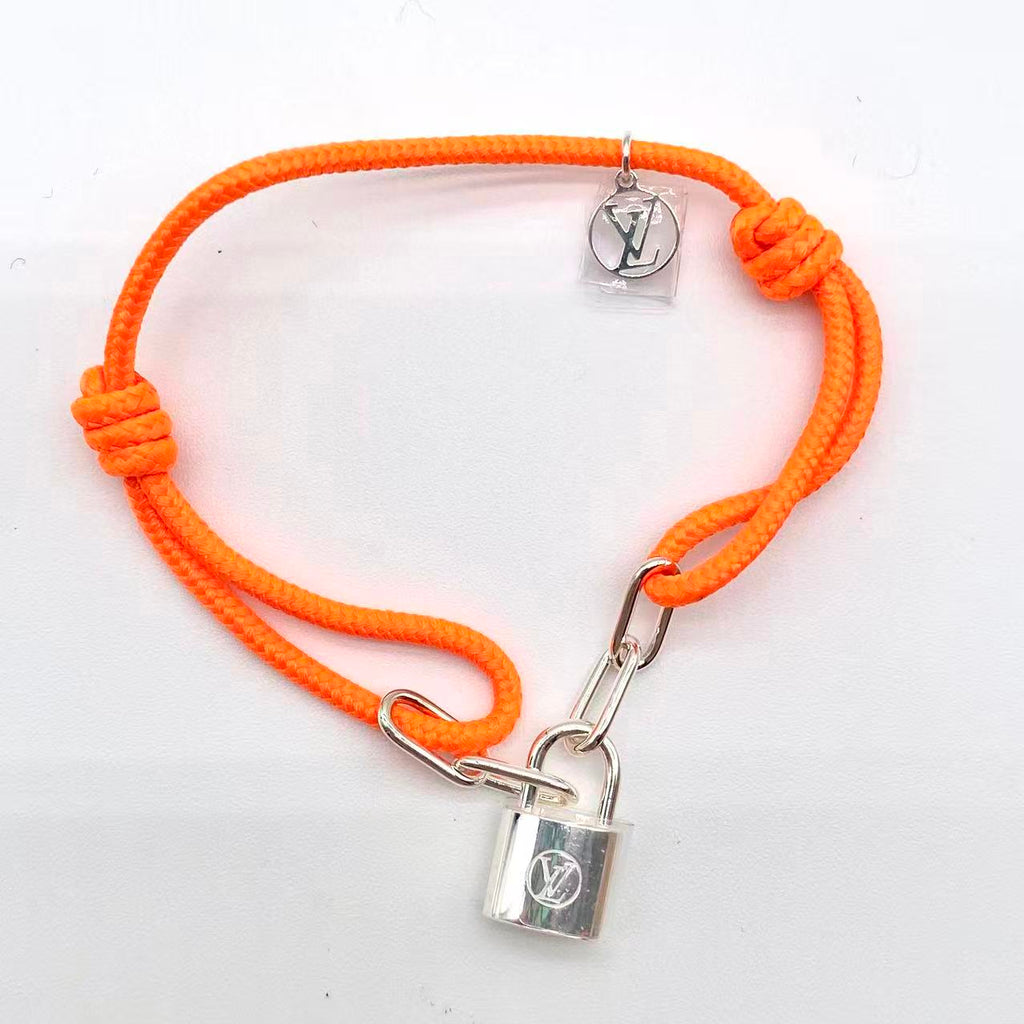 Lockit Bracelet Silver Orange  Unisex Virgil Abloh