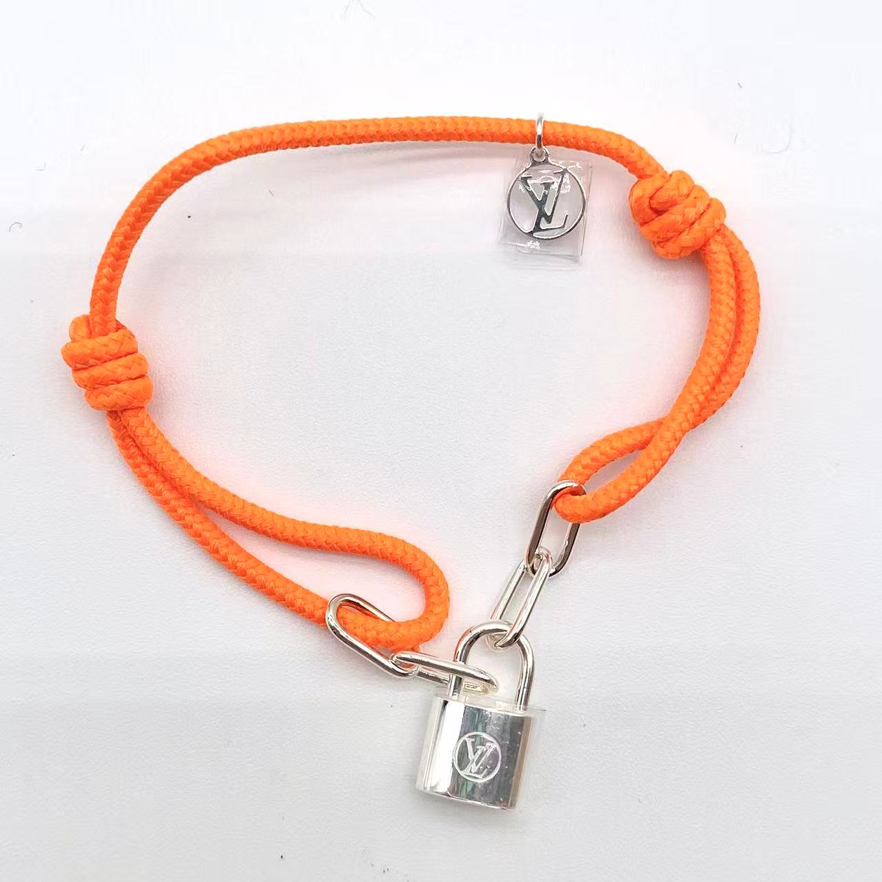 Lockit Bracelet Silver Orange  Unisex Virgil Abloh