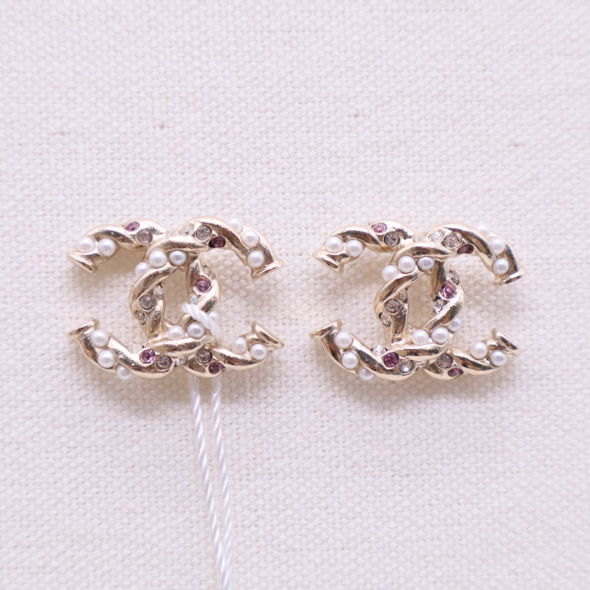 Chanel earrings  pearls and crystals Twins LDJ2811