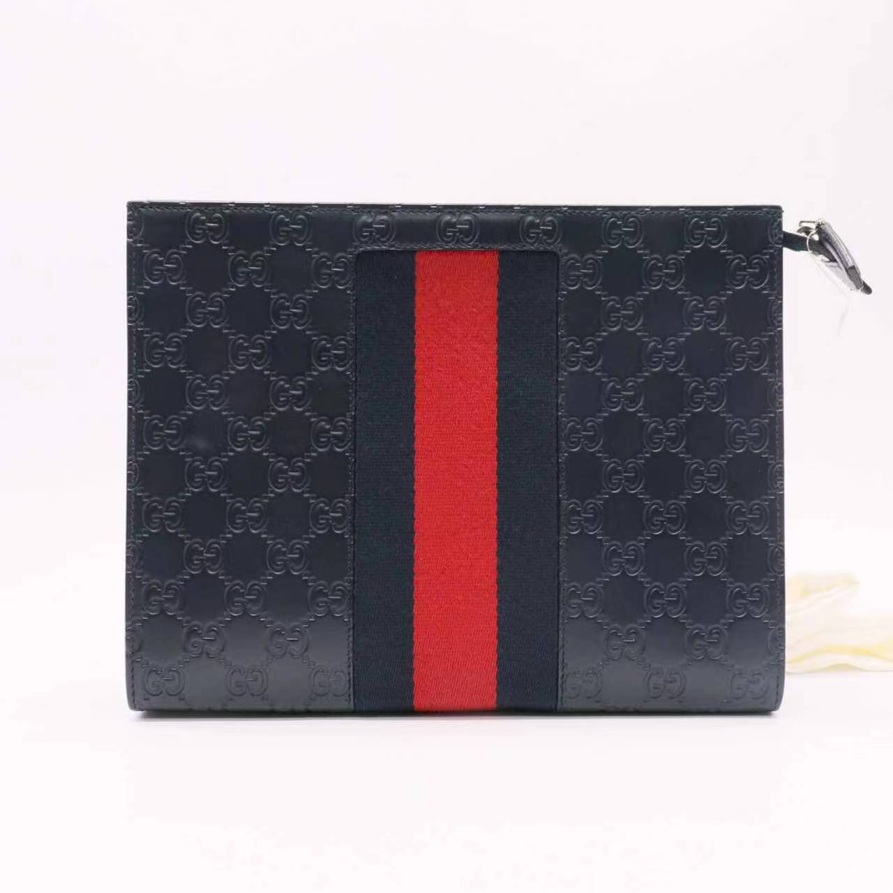 Gucci GG Calfskin New Web Cosmetic Case Twins LDJ5235