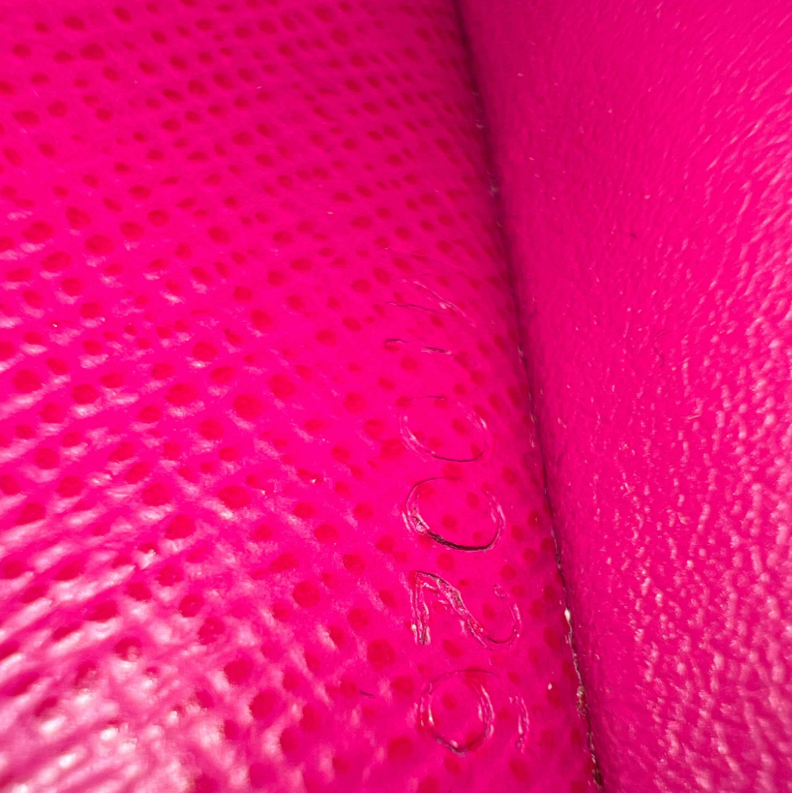 Monogram Perforated Compact Zipped Wallet Fuchsia W23260