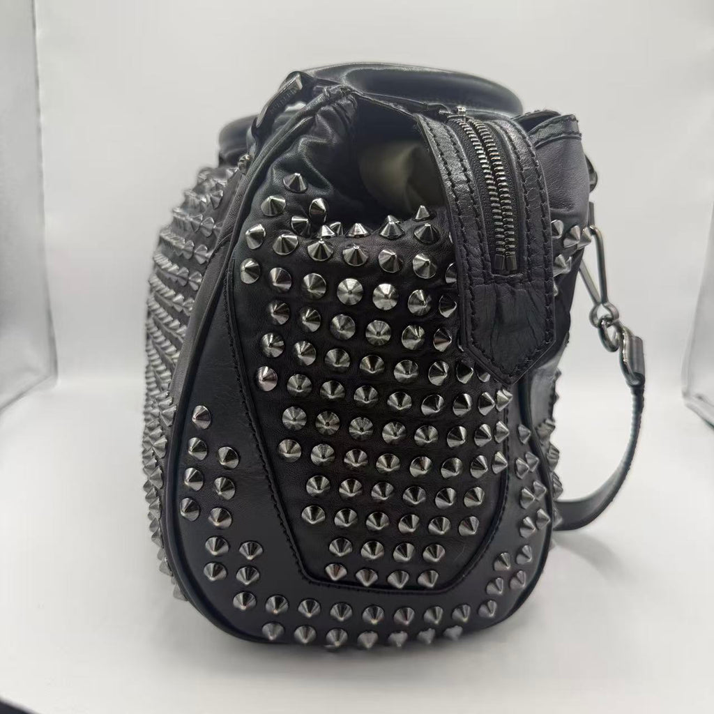 Studded Leather Tote