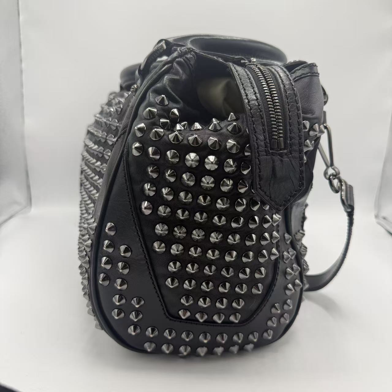 Studded Leather Tote