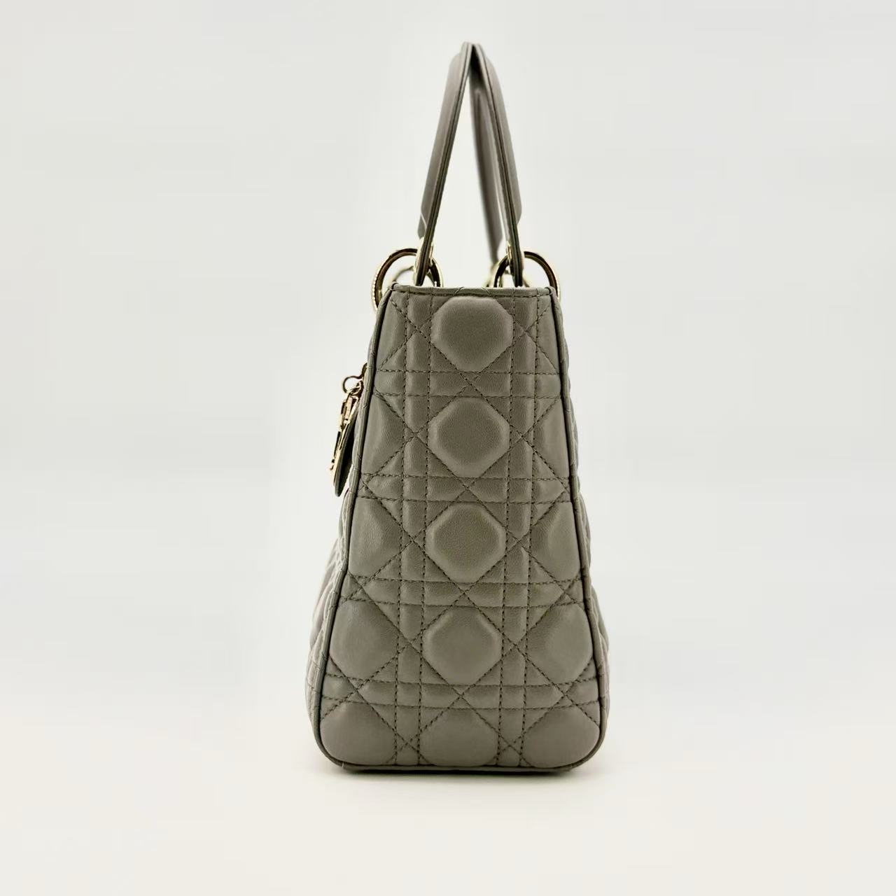 Lady Dior Bag Cannage Quilt Lambskin Medium