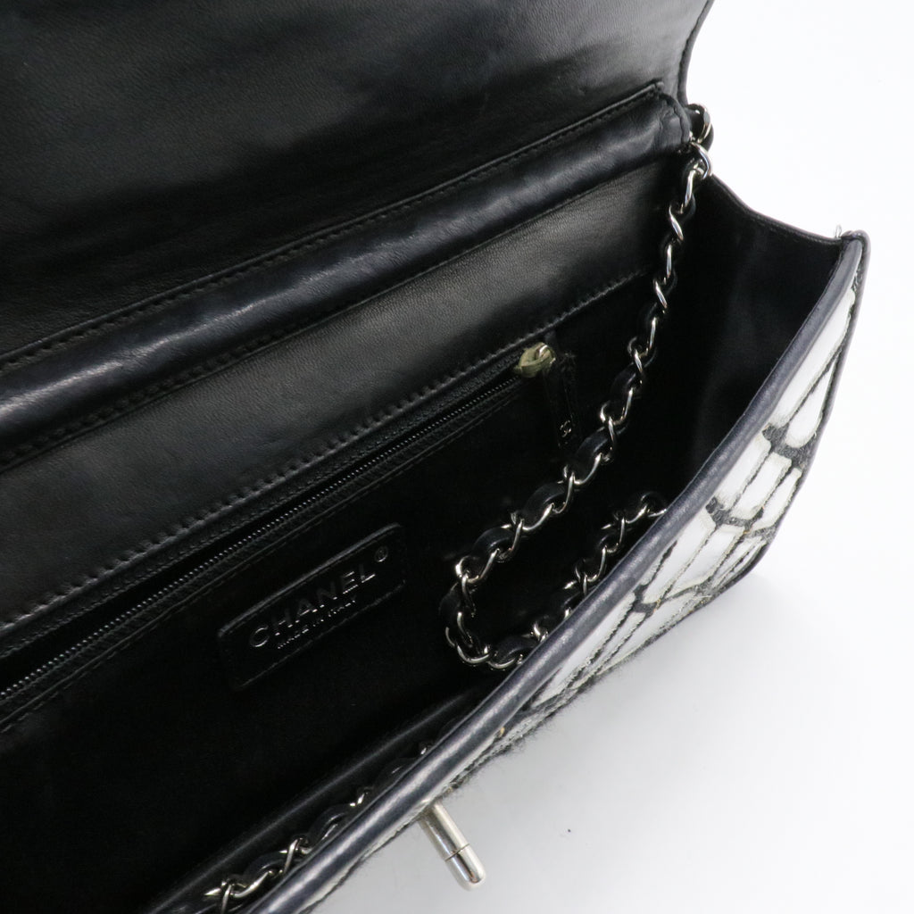 Wool Embellished East/West Flap Shoulder Bag Twins