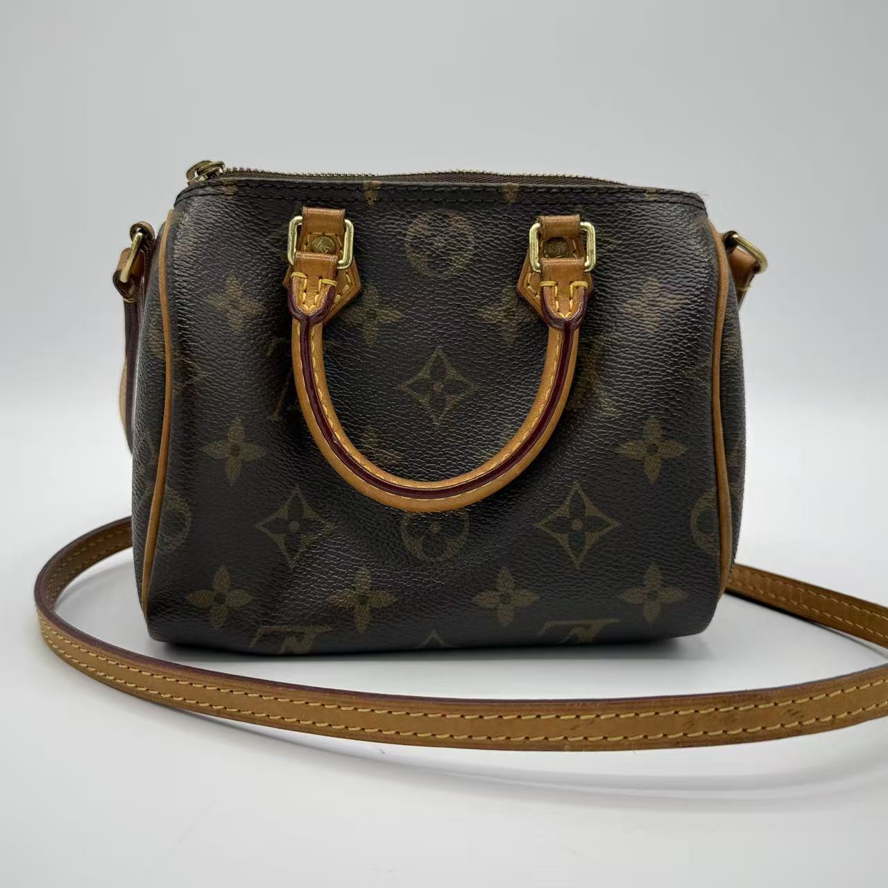 Speedy Bandouliere Bag Monogram Canvas Nano