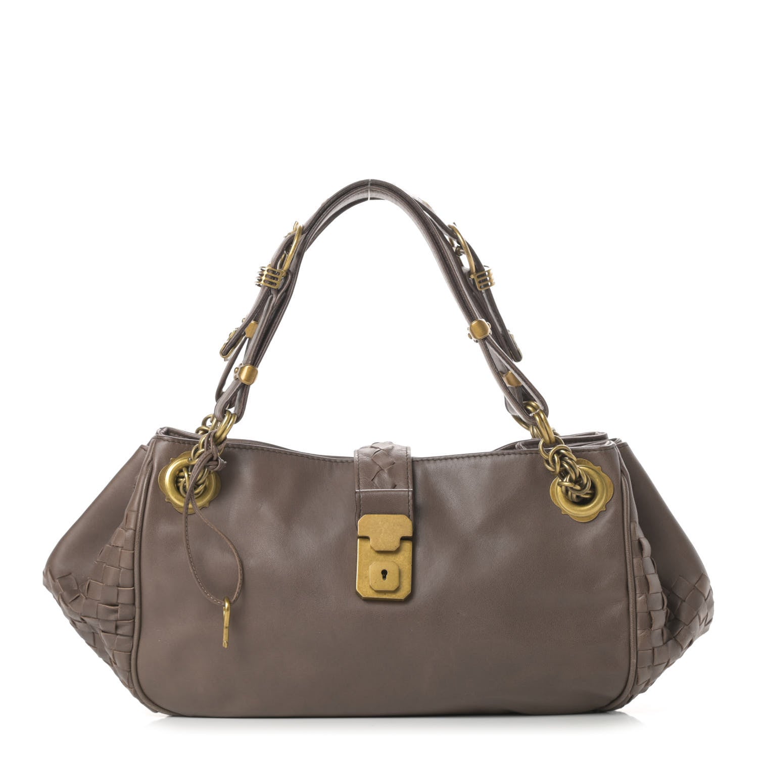 Nappa Intrecciato Napoli Shoulder Bag twins