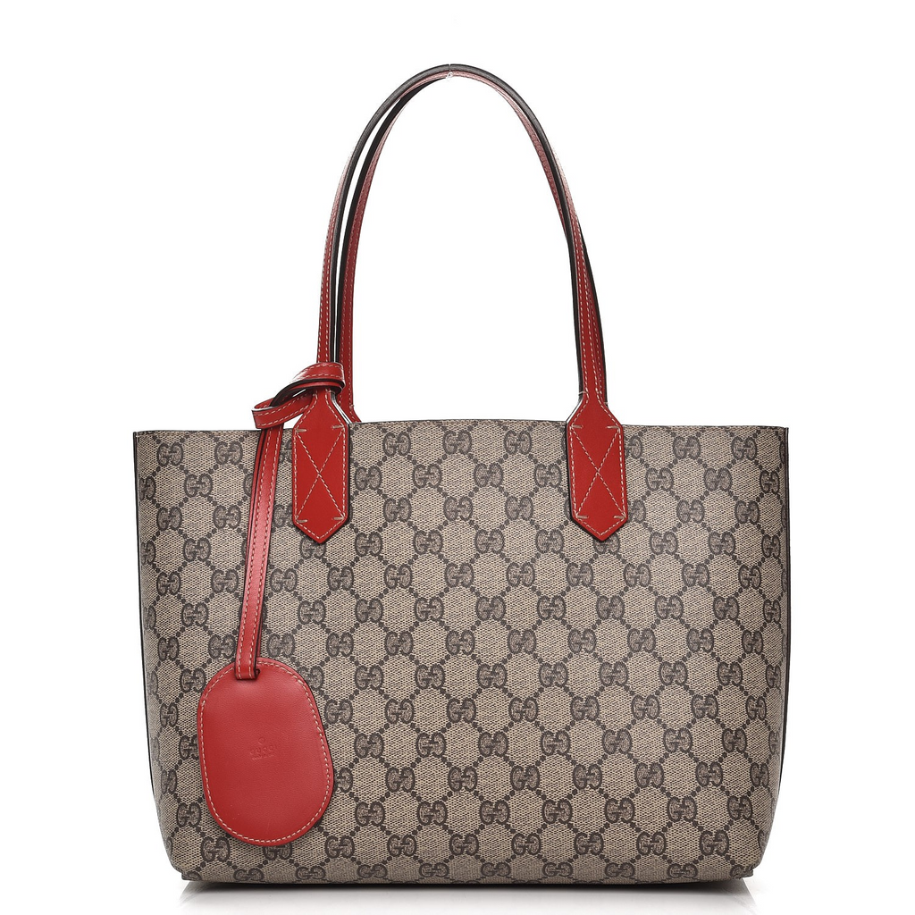 Reversible Tote GG Print Leather Medium Twins