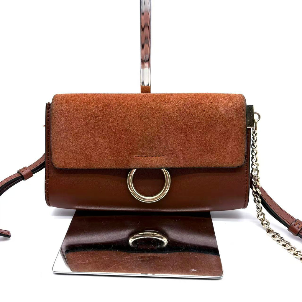 Faye leather Mini crossbody bag