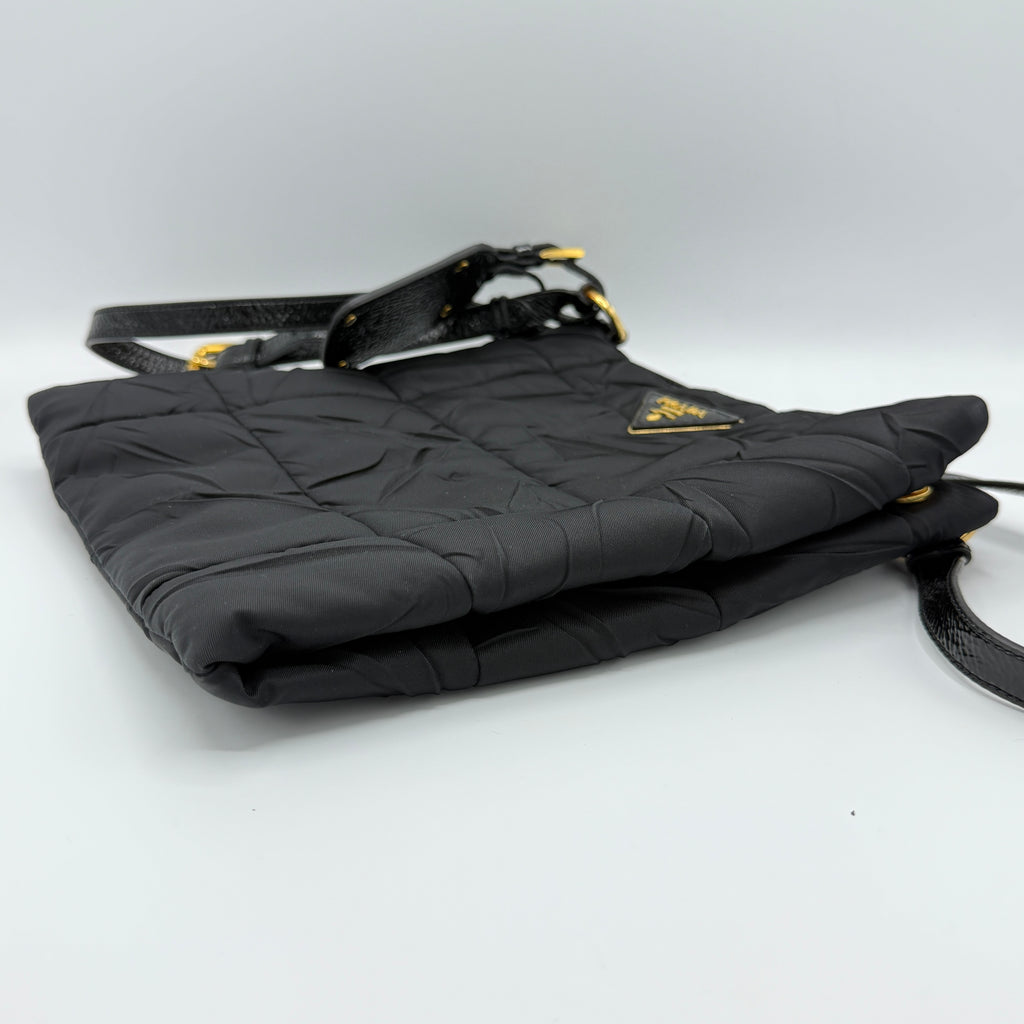 Naplak-Trimmed Tessuto Crossbody
