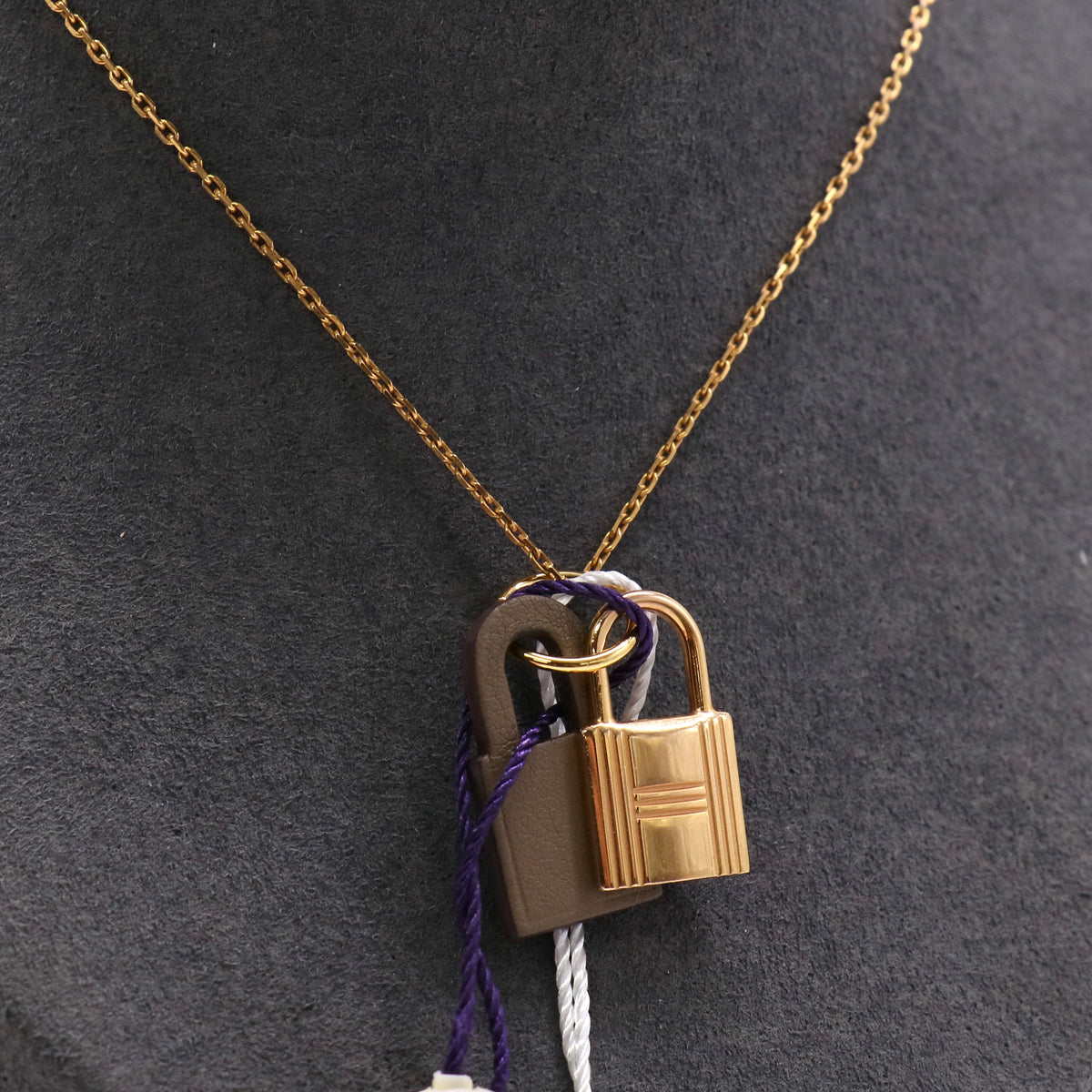 Hermes O'Kelly Pendant Necklace twins LDZ1502
