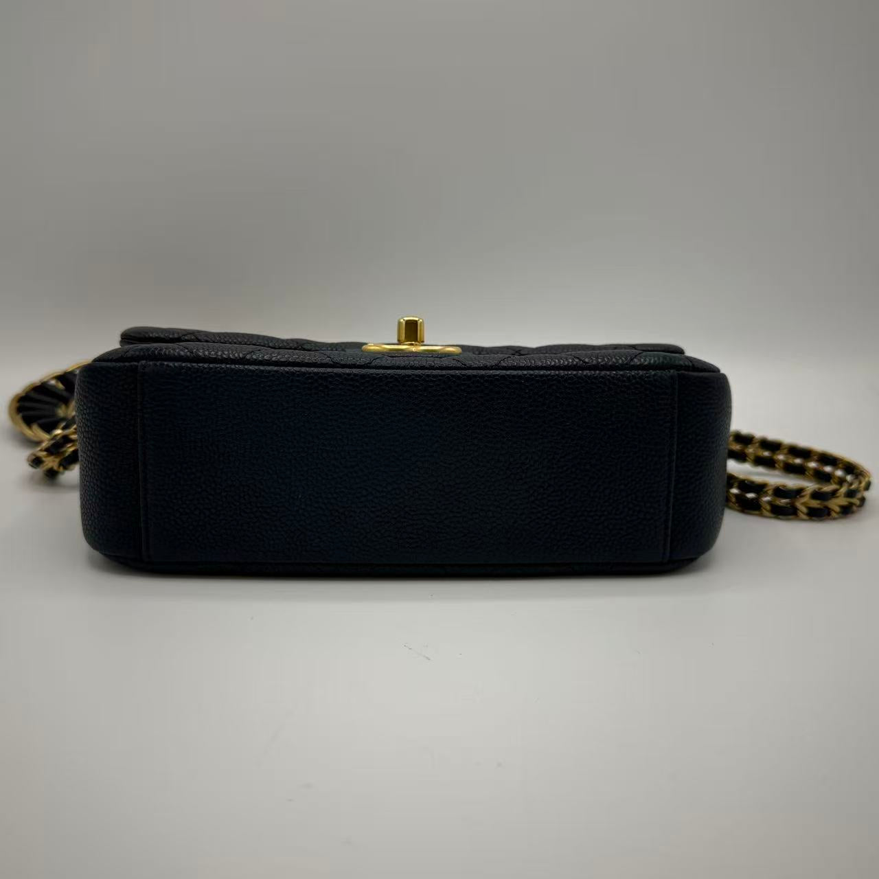 Chain Soul Flap Bag Quilted Caviar Mini