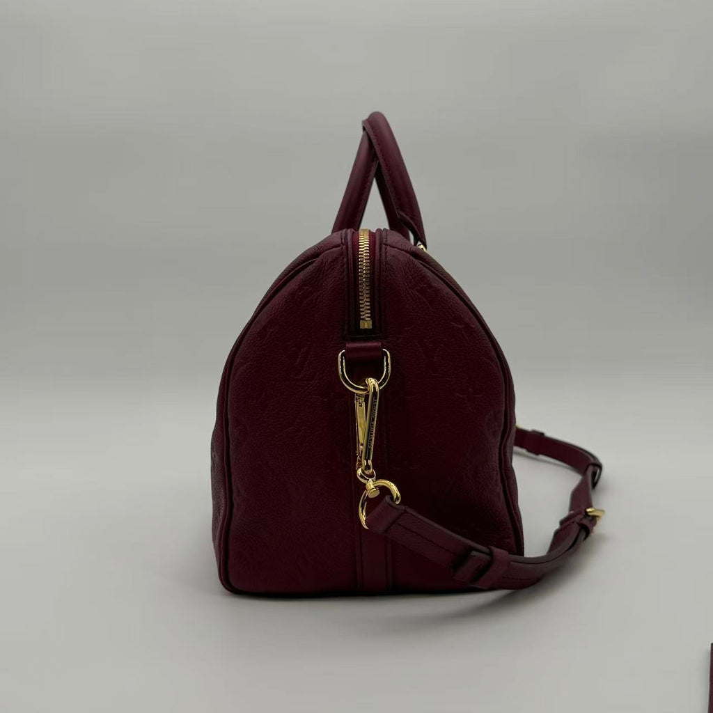Speedy Bandouliere Bag Monogram Empreinte Leather 30