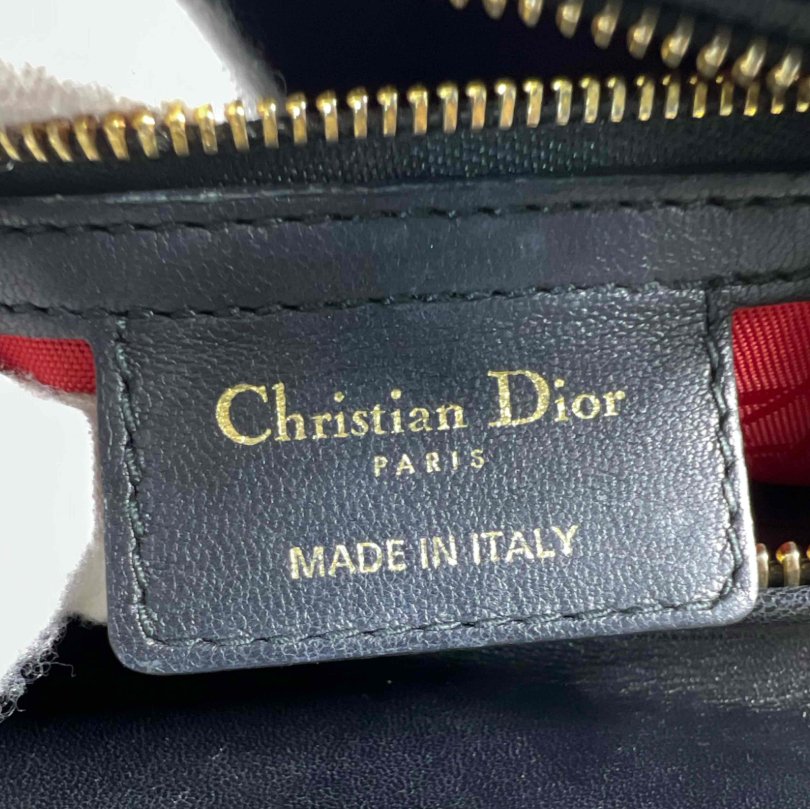 Lambskin Cannage Medium Lady Dior Black