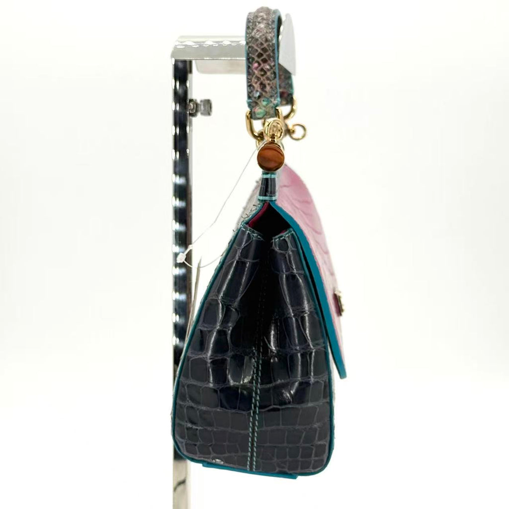 Miss Sicily Bag Python and Crocodile Small
