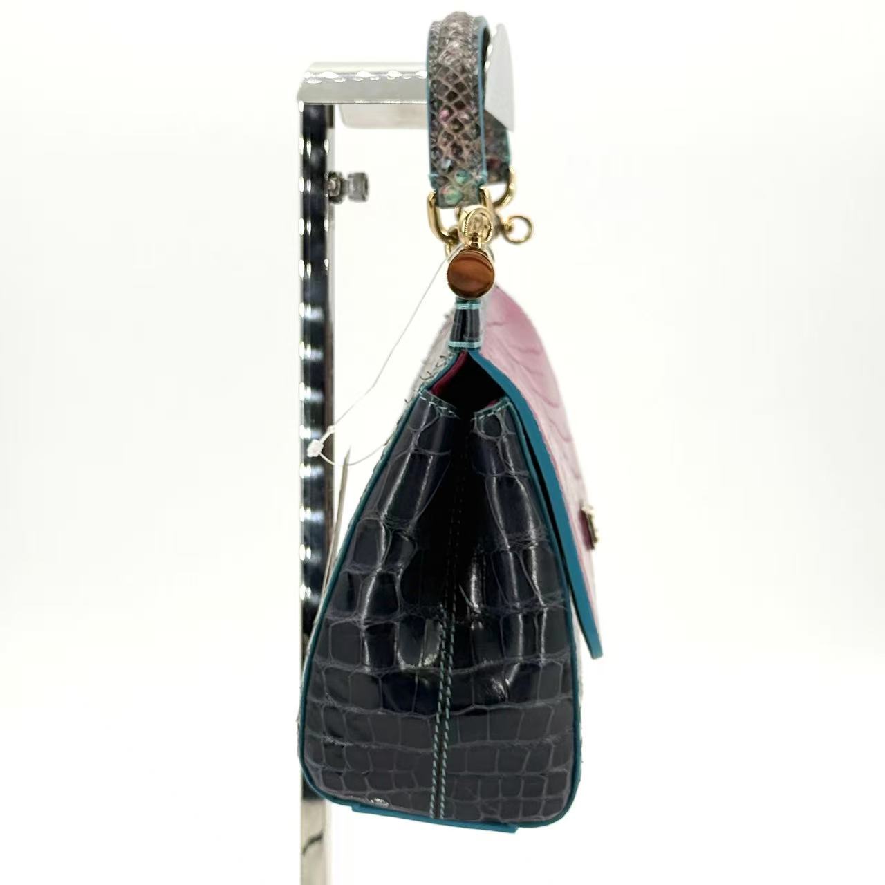 Miss Sicily Bag Python and Crocodile Small